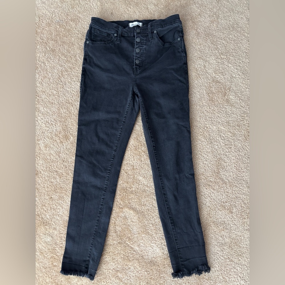 Madewell Black High-Rise Skinny Jeans